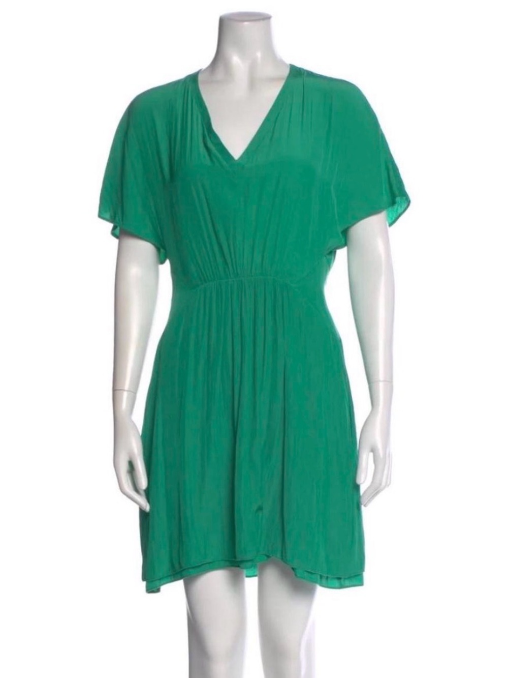 Maje Emerald Green V-Neck Dress